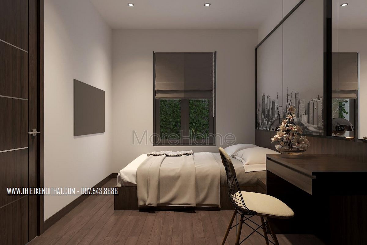 Thiết kế phòng ngủ biệt thự Ecopark Văn Giang 